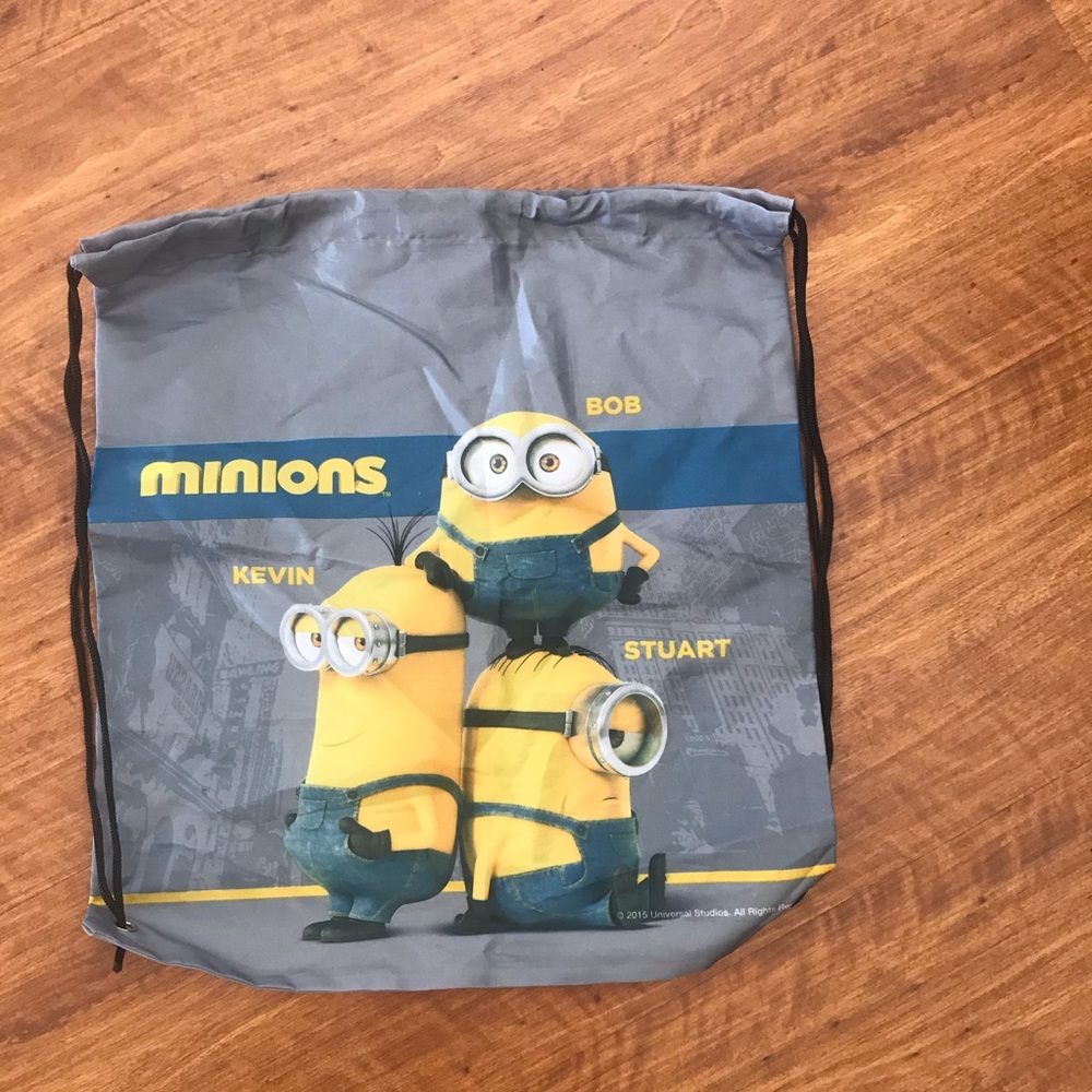 Minion nylon drawstring bag